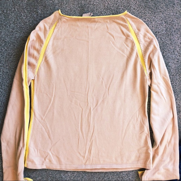 Anthropologie Tan/Banana Lightweight Sweater - Picture 6 of 6